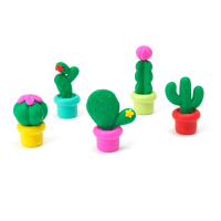 Set mit 5 Duft-Radiergummis in verschiedenen Farben und...