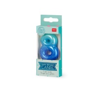 Legami Tortenkerze Happy Birthday in bunten Farben und lustigem Design.