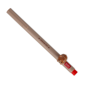 Rosa Gelstift mit niedlichem Tiermotiv und rutschfestem Griff.