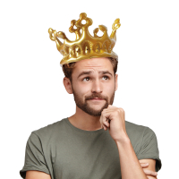 Legami Aufblasbare Krone Party King gold