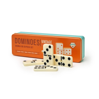 Buntes Domino-Spiel aus Holz mit lustigen Tiermotiven und...