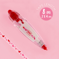 Bunter Stift mit Dekoband, ideal zum Verschönern deiner Notizen und Geschenke.