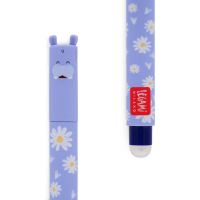 Blauer löschbarer Gelstift mit extra feiner Spitze ideal für präzises Schreiben und Skizzieren.