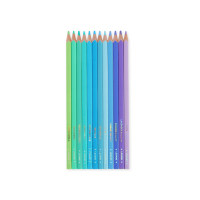 Bunststift-Set mit 12 verschiedenen Farben und Motto Live...