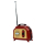 Tragbares Mini-Radio in blau mit Vintage-Design und analogem Tuner.