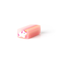 Pinkfarbener Radiergummi in Form eines Jelly-Friends mit...
