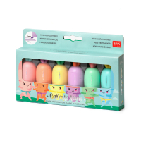 Legami Mini-Textmarker im 6er-Set - Carrate Team
