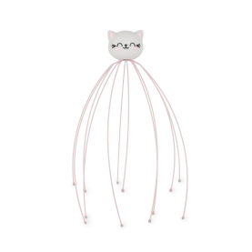 Massagegerät für den Kopf in Form einer Katze, ideal für Entspannung und Stressabbau.