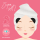 Legami Turban Handtuch für die Haare in Rosa mit Love My Hair Stickerei und praktischer Knopfschlaufe.