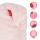 Rosa Turban-Handtuch für die Haare mit Aufschrift Love My Hair und dehnbarem Gummiband.