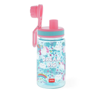 Blaue Kinder-Trinkflasche mit großem Lets Drink...