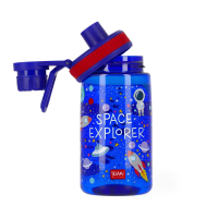 Kinder-Trinkflasche mit niedlichem Design und Schraubverschluss.