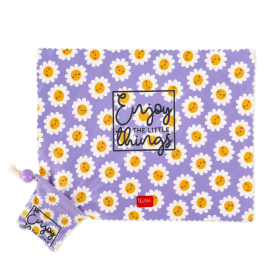 Brillenputztuch SOS look at me von Legami mit lustigem Motiv und hoher Saugfähigkeit.