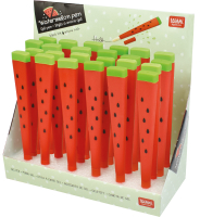 Grüner Gelstift mit Wassermelonen-Design und angenehmer Schreibqualität.