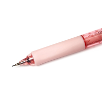 Pinkfarbener Druckbleistift mit süßem Katzenmotiv und ergonomischem Griff.