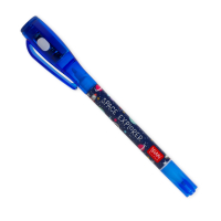 Silberner Stift mit unsichtbarer Tinte für geheime...