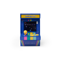 Mini-Arcade-Videospiel mit buntem Display und klassischem...