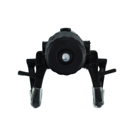 Silbernes LED-Licht für Brillen, leicht und tragbar, ideal für den nächtlichen Gebrauch.