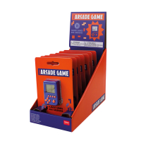 Handheld-Mini-Konsole Pocket Arcade Game in Retro-Design mit zahlreichen Spieleklassikern.