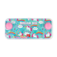Blaues Mini-Wasserspiel mit lustigen Motiven und...