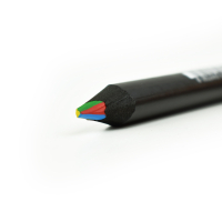 Bunter Regenbogen-Buntstift mit verschiedenen Farben und...