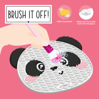 Grauer Make-up-Pinsel-Reinigungspad Brush It Off von...