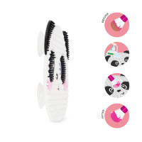 Grauer Make-up-Pinsel-Reinigungspad Brush It Off von Legami. Entfernt effektiv Make-up-Rückstände von Pinseln.