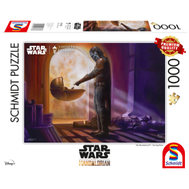 Mandalorianisches Puzzle mit 1000 Teilen - offizielles Star Wars Merchandise.