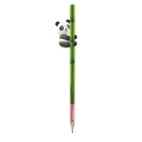 Gelber Bleistift mit radierbarem Radiergummi und...