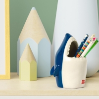 Keramik Stiftehalter in Grau mit stilvollem Design und...
