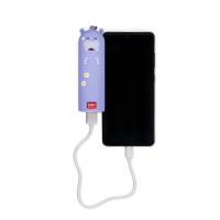 Gelbe Powerbank mit My Super Power Design und 10.000 mAh...