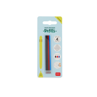 Ersatzminen für löschbaren Gelstift in 3 Farben im 4er-Set.