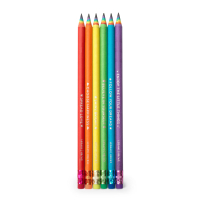 Set mit 6 HB-Bleistiften aus Recycling-Papier mit...