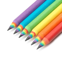 Set mit 6 HB-Bleistiften aus Recycling-Papier mit...