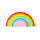 Bunter Legami Notizblock mit Klebezetteln Rainbow Thoughts.