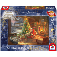Weihnachtspuzzle mit Motiv des Weihnachtsmanns,...