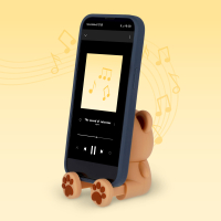 Kabelloser Lautsprecher in Teddybär-Form mit süßer Halterung - der Legami Wireless Speaker The Sound of Cuteness.