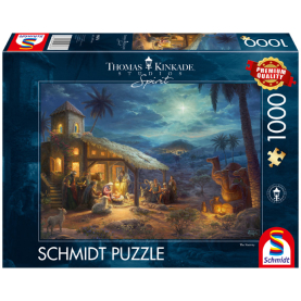 Hochwertiges Puzzle Jesu Geburt mit 1000 Teilen und detailreicher Abbildung.