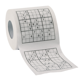 Sudoku Toilettenpapier von Legami mit einzigartigem Do Not Disturb Design.
