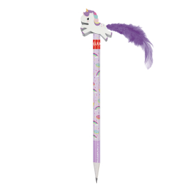 Gelber Bleistift mit Radiergummi und Legami-Logo.