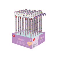 Gelber Bleistift mit Radiergummi und Legami-Logo.