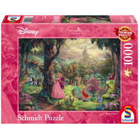 Puzzle Disney Dornröschen mit 1000 Teilen und bunter Motivgestaltung.