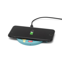 Kabellose Ladestation für Smartphone in Schwarz mit schneller Ladeleistung.