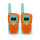 Legami Set mit 2 Walkie-Talkies in Gelb mit Antenne und An/Aus-Schalter.