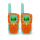Legami Set mit 2 Walkie-Talkies in Gelb mit Antenne und An/Aus-Schalter.