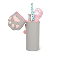 Legami Federmäppchen 2in1 Kawaii Kitty grau