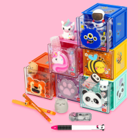 Legami Schreibtischbox Cutie Cube Monster erweiterbar