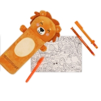 Legami Plüsch-Federmäppchen Super Soft! Löwe