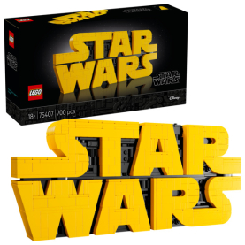LEGO STAR WARS Logo aus LEGO Steinen