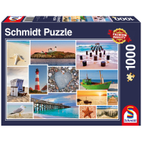 Puzzle Am Meer mit 1000 Teilen, detailreiches Motiv von...